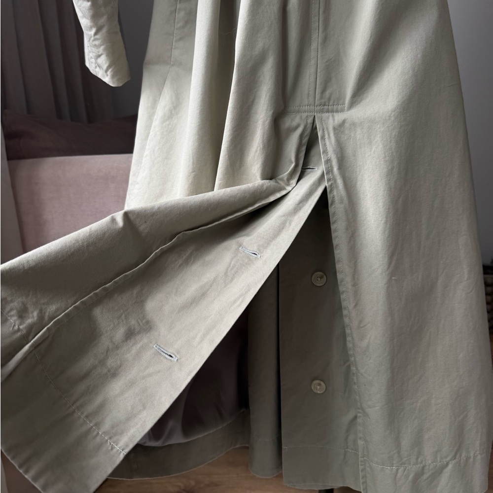 Mango Olive Light Trench Coat, S, Casual Chic - Picture 9 of 14